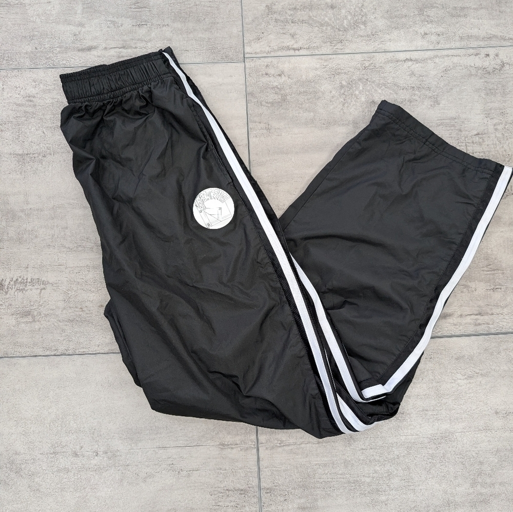 Vintage Y2K Athletic Works Break Away Track Basketball Pants Size Large NOS